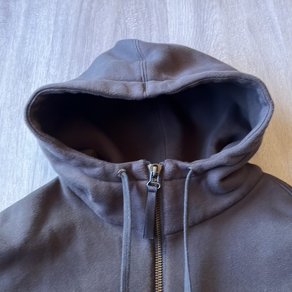 Helmut Lang Grey Zip Up Hoodie - Picture 4 of 5